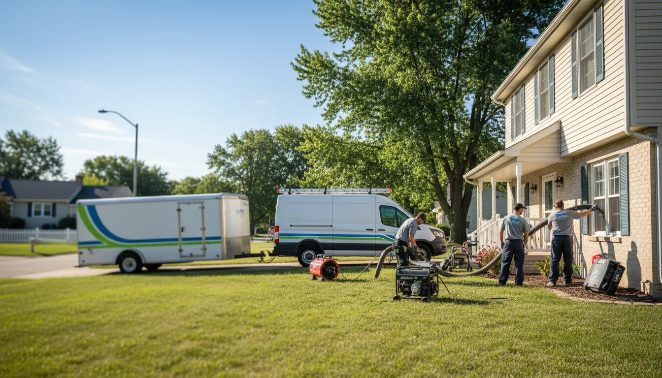 Flooded Basement Restoration And Cleanup With Repair in Kimmell, IN near me